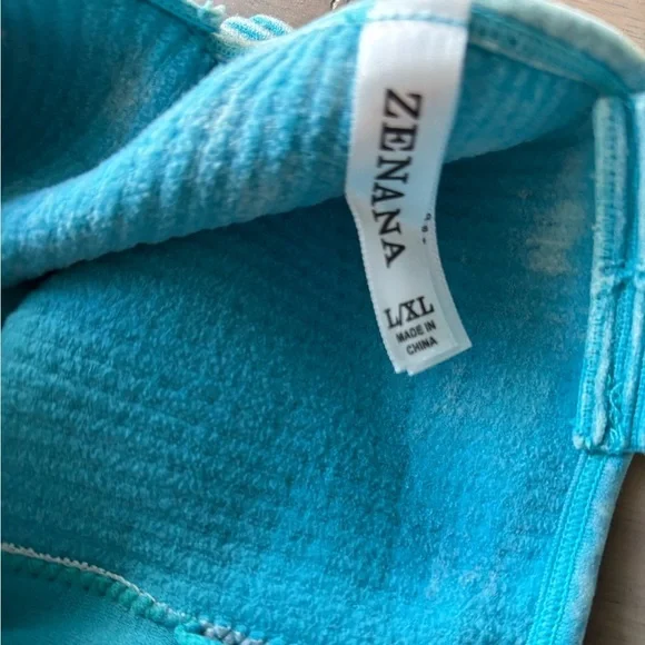 Zenana Ribbed Square Neck Brami - Picture 3 of 3